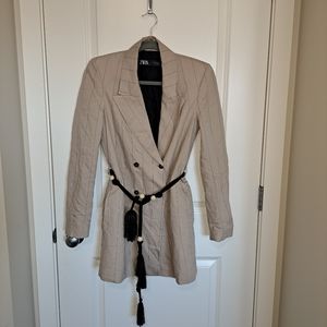 Zara double-breasted blazer dress